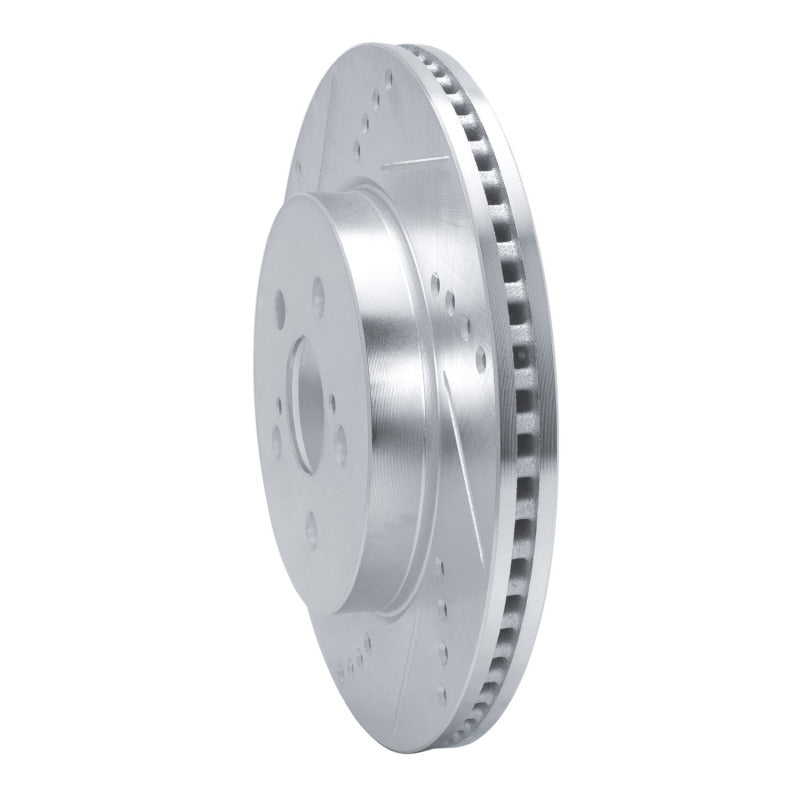 R1 Concepts R1 19-25 Toyota Corolla (Mexico) Front Left Drilled & Slotted Silver Brake Rotor