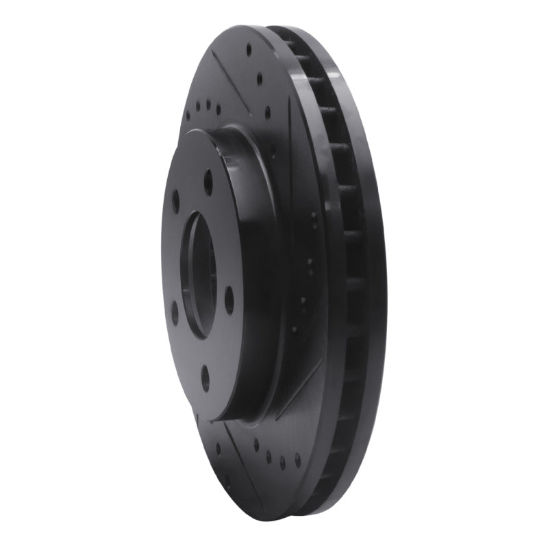 R1 Concepts R1 01-07 Buick Rendezvous Front Right Drilled & Slotted Black Brake Rotor