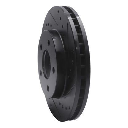 R1 Concepts R1 01-07 Buick Rendezvous Front Right Drilled & Slotted Black Brake Rotor