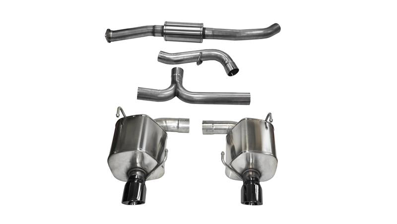 CORSA Performance Corsa 08-10 Subaru Impreza WRX Sedan 2.5L Turbo Manual 3in Sport Cat-Back Exhaust w/4in Blac