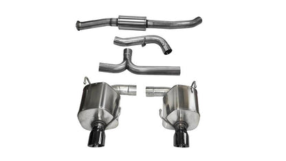 CORSA Performance Corsa 08-10 Subaru Impreza WRX Sedan 2.5L Turbo Manual 3in Sport Cat-Back Exhaust w/4in Blac