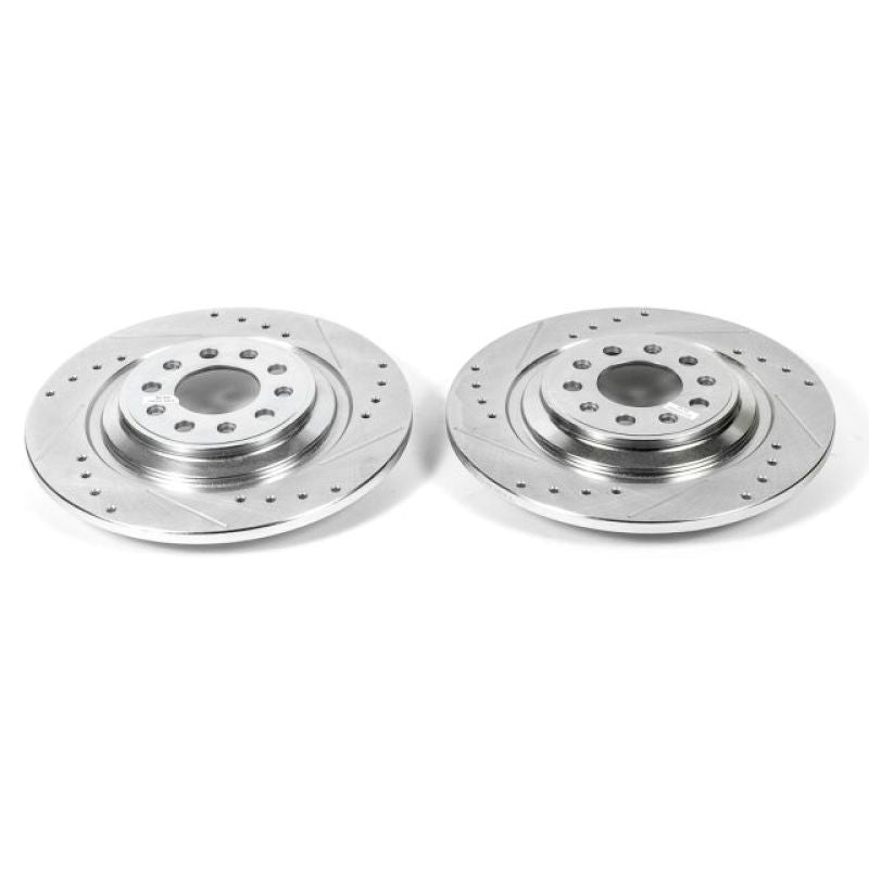 PowerStop Power Stop 14-19 Jeep Cherokee Rear Evolution Drilled & Slotted Rotors - Pair