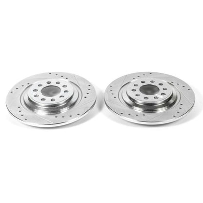 PowerStop Power Stop 14-19 Jeep Cherokee Rear Evolution Drilled & Slotted Rotors - Pair