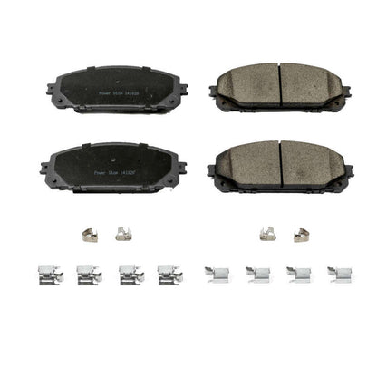 PowerStop Power Stop 14-15 Jeep Cherokee Front Z17 Evolution Ceramic Brake Pads w/Hardware