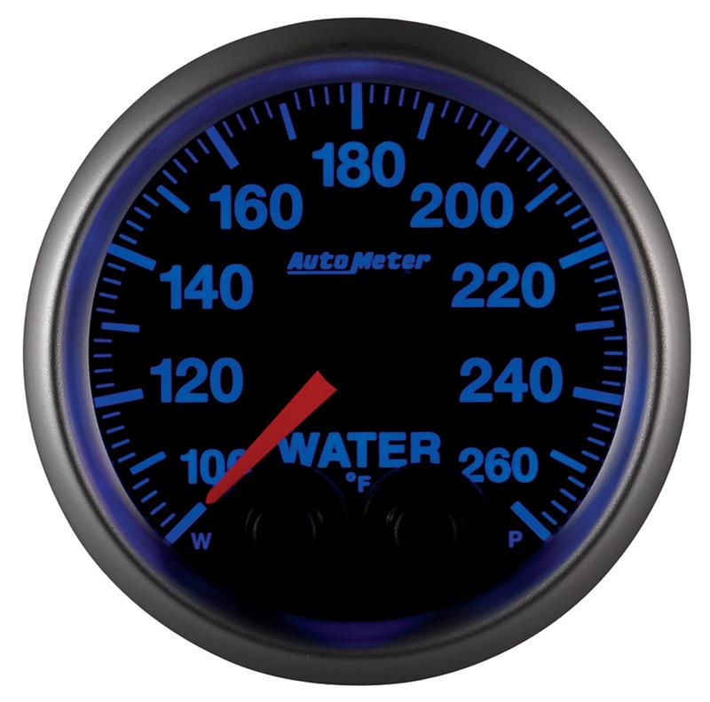 Autometer Elite 52mm 100-260 Degrees F Water Temperature Peak and Warn Gauge w/ Electronic Control