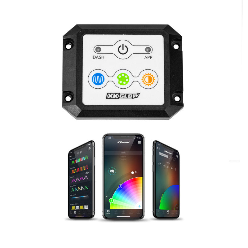 XKGLOW XK Glow Dash Surface Mount XKCHROME Controller Kit