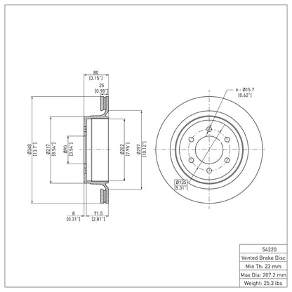 DFC 12-20 Ford F-150 RWD Rear Brake Rotor