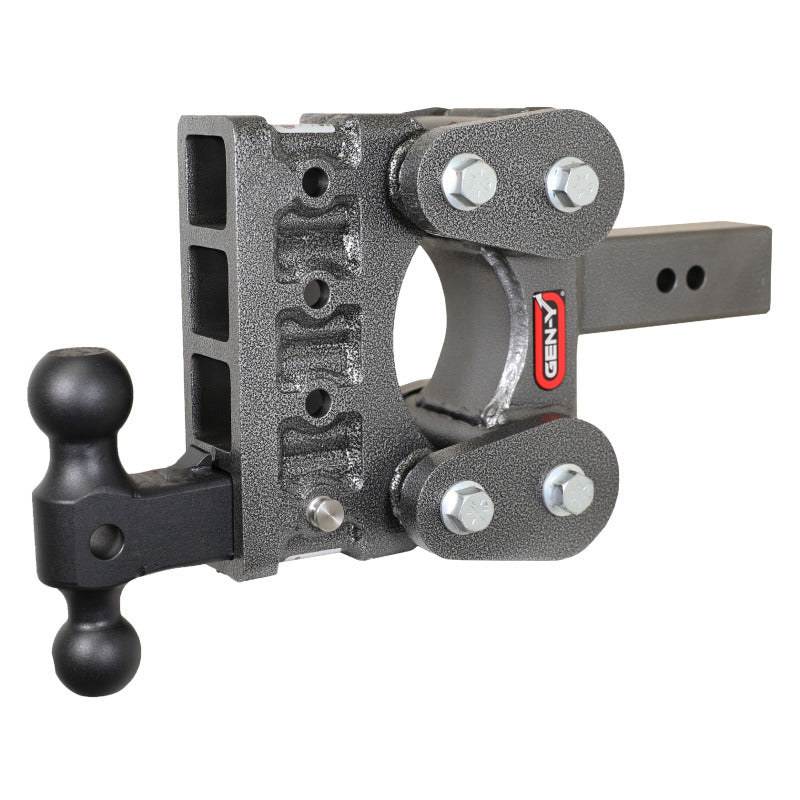 GEN-Y Hitch Gen-Y The Boss Torsion-Flex 2.5in Shank 5in Drop 1.7K TW 16K Hitch w/GH-051 Dual-Ball