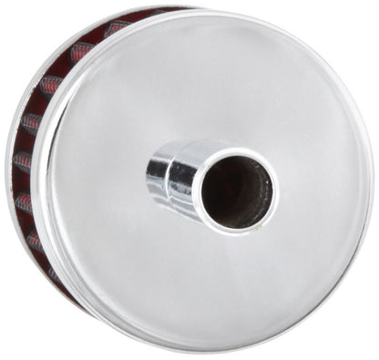 K&N Engineering K&N Steel Base Chrome Top Crankcase Vent Filter 1/2in. Vent / 2in. OD / 1-1/2in. Height