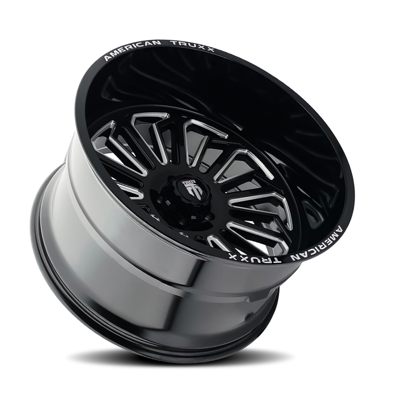 American Truxx AT1916 Butcher 20x12 / 6x135 BP / -25mm Offset / 87.1mm Hub Gloss Black Milled Wheel