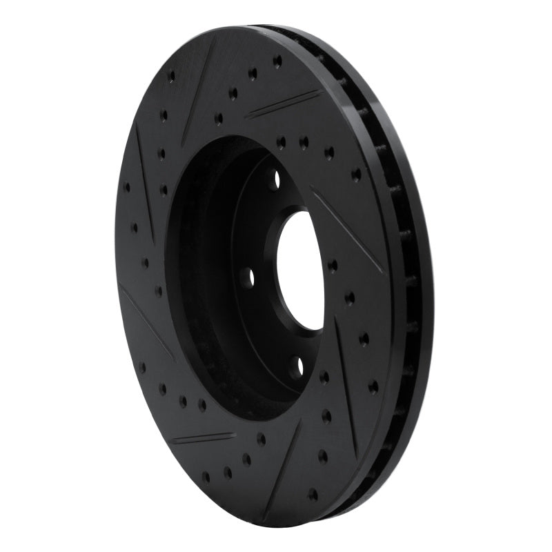 R1 Concepts R1 02-07 Nissan X-Trail (Mexico) Front Right Drilled & Slotted Black Brake Rotor