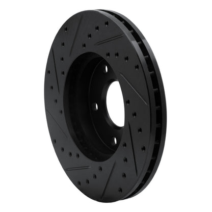 R1 Concepts R1 02-07 Nissan X-Trail (Mexico) Front Right Drilled & Slotted Black Brake Rotor