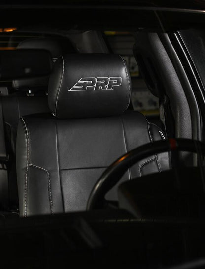 PRP Seats PRP 12-14 Ford Raptor Front Seat Covers (Pair) - Black w Silver Stitch