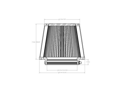 aFe Magnum FORCE Intake Replacement Air Filter w/ D2 Dura-Dry Media 6in F x 9in B x 7in T x 7in H