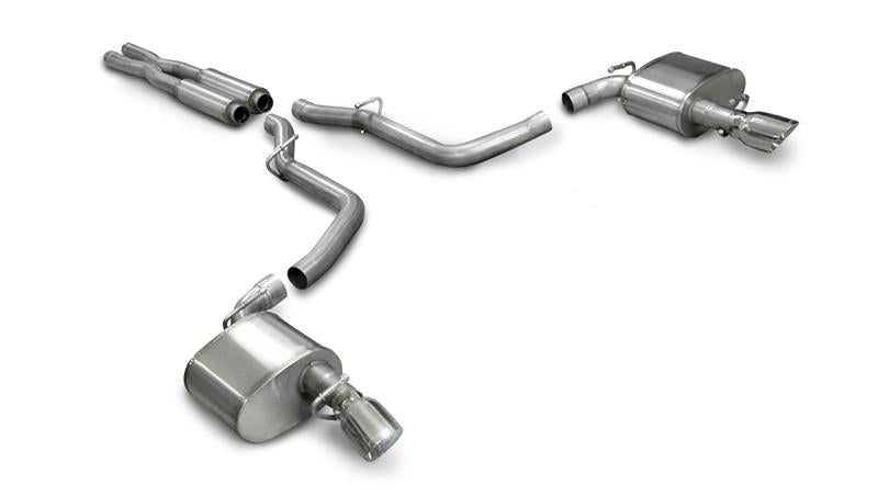 CORSA Performance Corsa 2005-2010 Dodge Charger No Towing Hitch SRT-8 6.1L V8 Polished Xtreme Cat-Back Exhaust
