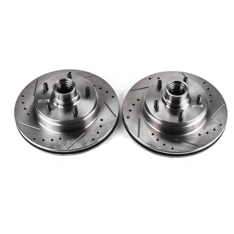 PowerStop Power Stop 91-96 Buick Roadmaster Front Evolution Drilled & Slotted Rotors - Pair