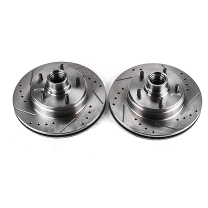 PowerStop Power Stop 91-96 Buick Roadmaster Front Evolution Drilled & Slotted Rotors - Pair