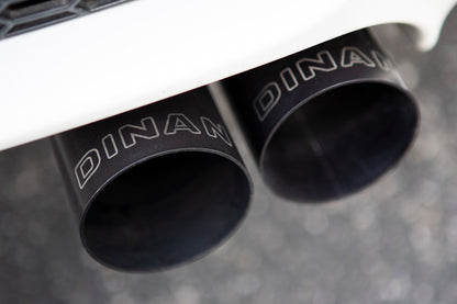 Dinan 08-13 BMW M3 (E92/E93) Free Flow Axleback Exhaust System - Black Tips