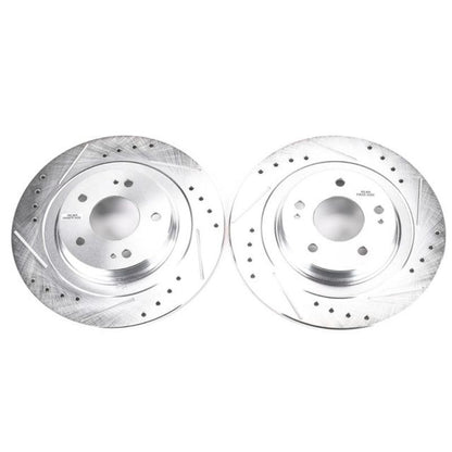 PowerStop Power Stop 2018 Mitsubishi Eclipse Cross Rear Evolution Drilled & Slotted Rotors - Pair