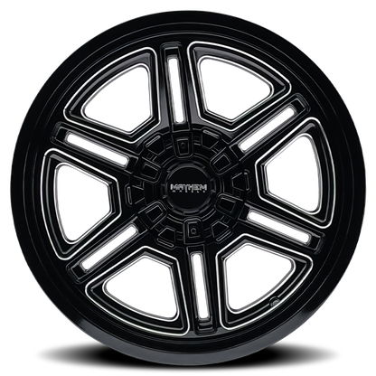 Mayhem 8117 Hermosa 20x10 / 8x165.1 BP / -25mm Offset / 130.8mm Hub Black/Milled Wheel