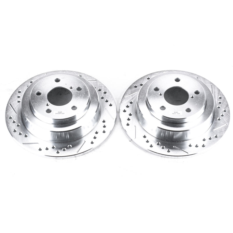 PowerStop Power Stop 05-06 Saab 9-2X Rear Evolution Drilled & Slotted Rotors - Pair