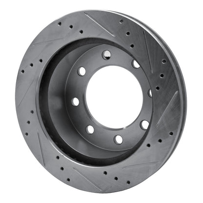 R1 Concepts R1 00-02 Dodge Ram 3500 Front Left Drilled & Slotted Silver Brake Rotor