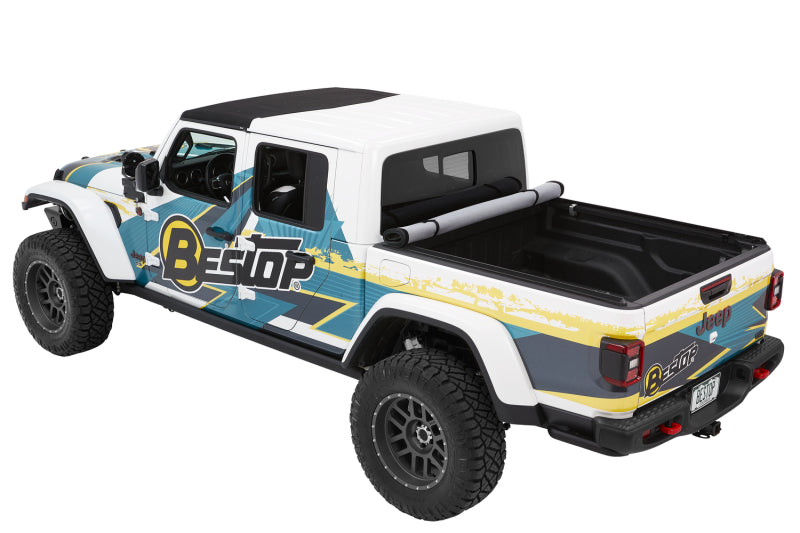 Bestop Roll Soft Tonneau - 20-26 Jeep Gladiator For 5 Ft. Bed EZ-Roll (Premium Black Twill)