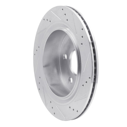 R1 Concepts R1 02-24 Chrysler ASPEN Rear Left Drilled & Slotted Silver Brake Rotor