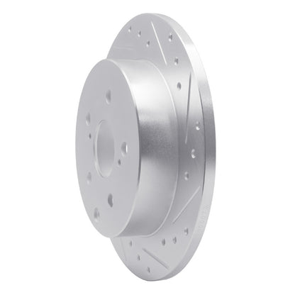 R1 Concepts R1 12-20 Toyota Prius V Rear Right Drilled & Slotted Silver Brake Rotor