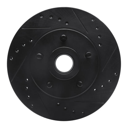 R1 Concepts R1 79-91 Ford Country Squire Front Right Drilled & Slotted Black Brake Rotor