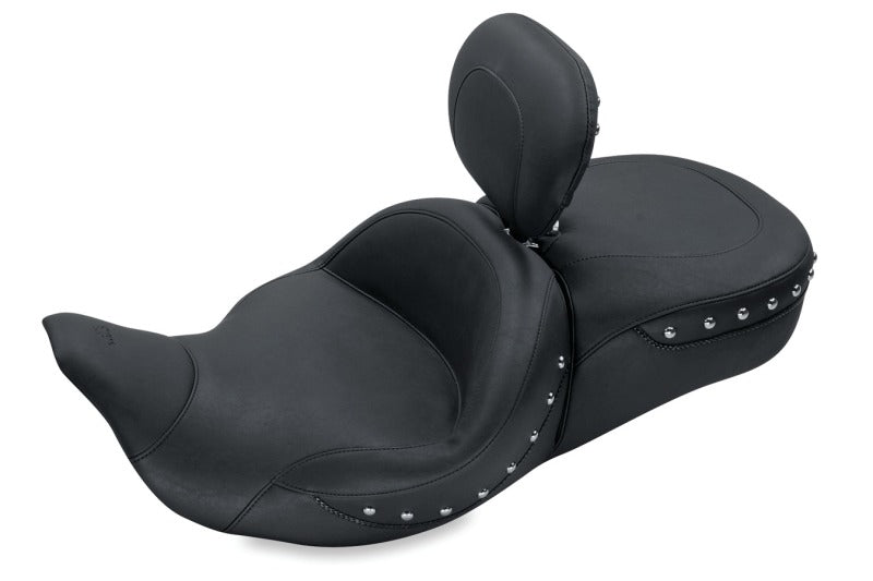 Mustang Motorcycle Mustang 08-21 Harley Electra Glide,Rd Glide,Rd King,Str Glide Touring 1PC Seat w/DBR -Black