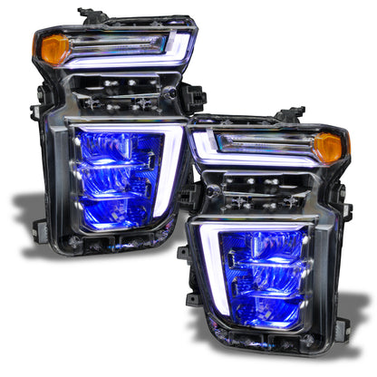 ORACLE Lighting Oracle 20-21 Chevy Silverado HD 2500RGB Headlight Demon Eye Kit - w/o Controller