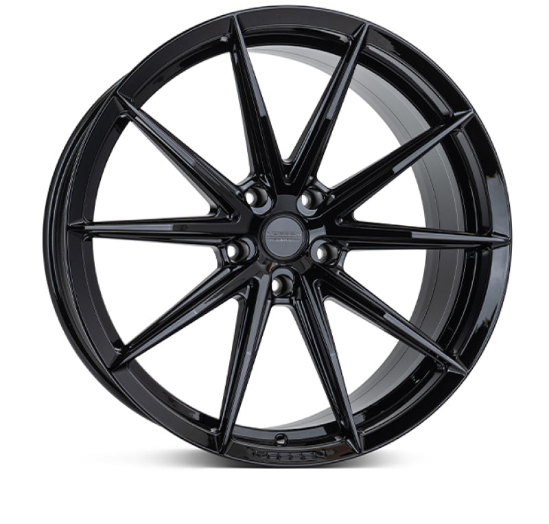 Vossen HFX-2 22x9 / 5x112 / ET32 / Flat Face / 66.5 - Gloss Black Wheel