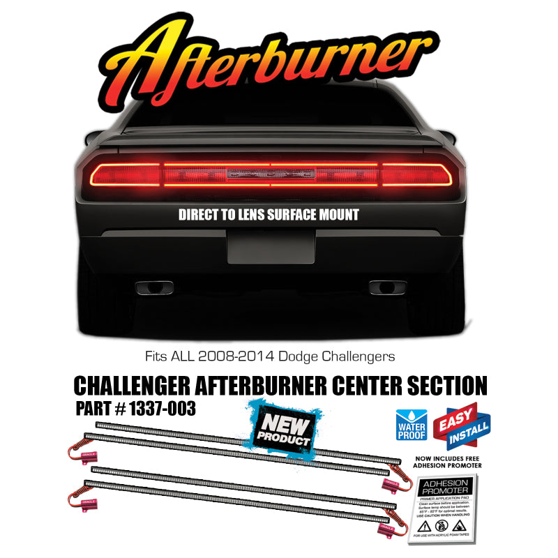 ORACLE Lighting Oracle Dodge Challenger 08-14 Afterburner Center Section (4 pcs) - Red