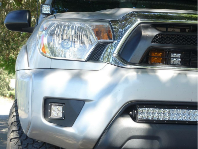 Cali Raised LED Cali Raised 2012-2015 Toyota Tacoma Led Fog Light Pod Replacements Brackets Kit - W/ 3X2 18 Pods