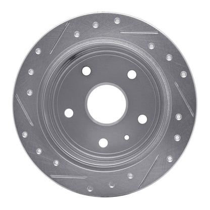 R1 Concepts R1 99-02 Daewoo Leganza Rear Right Drilled & Slotted Silver Brake Rotor
