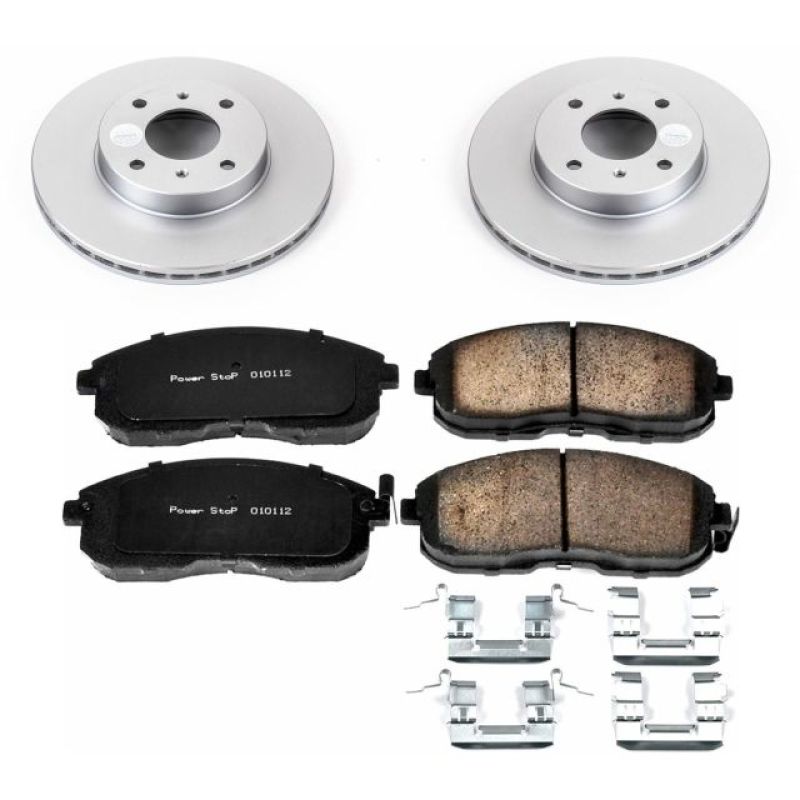 PowerStop Power Stop 99-02 Infiniti G20 Front Z17 Evolution Geomet Coated Brake Kit