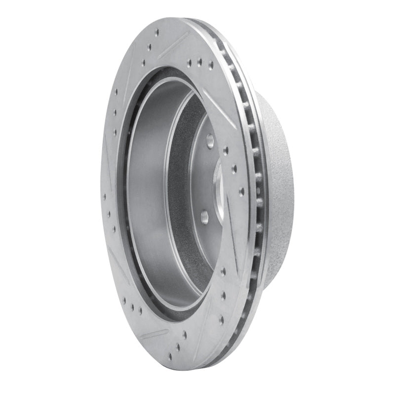 R1 Concepts R1 1998-2005 Chevrolet Blazer Rear Right Drilled & Slotted Silver Brake Rotor