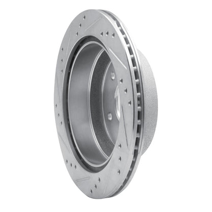 R1 Concepts R1 1998-2005 Chevrolet Blazer Rear Right Drilled & Slotted Silver Brake Rotor