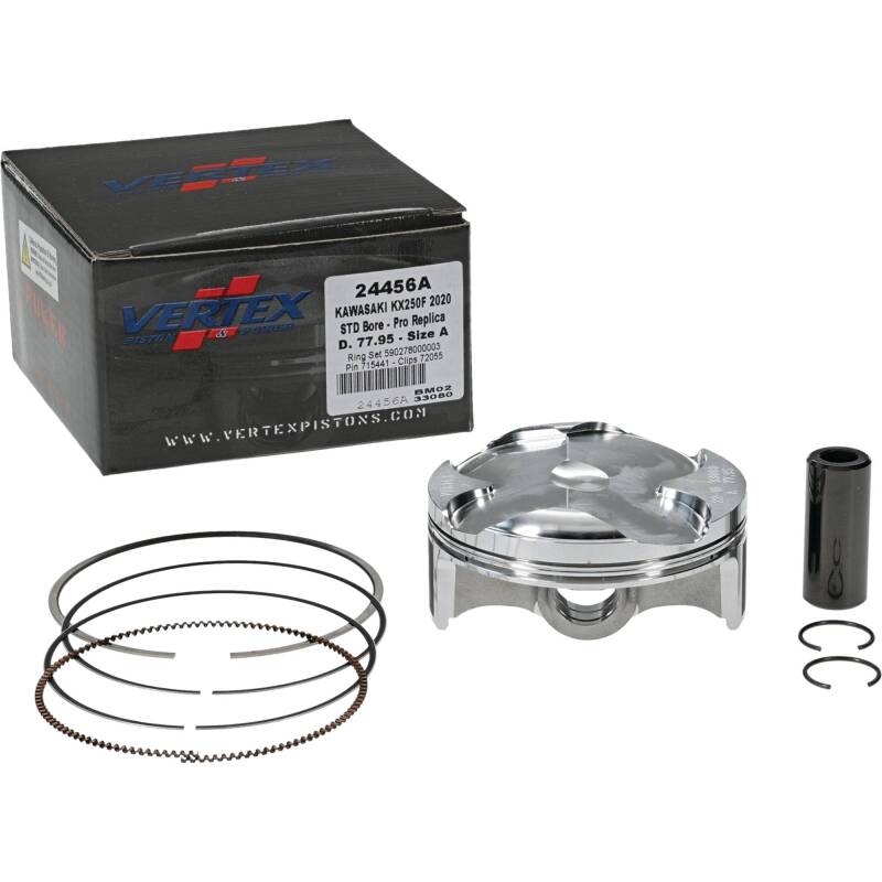 Vertex Pistons Vertex Piston 2020 Kawasaki KX 250 F 250cc Forged Replica Piston Kit