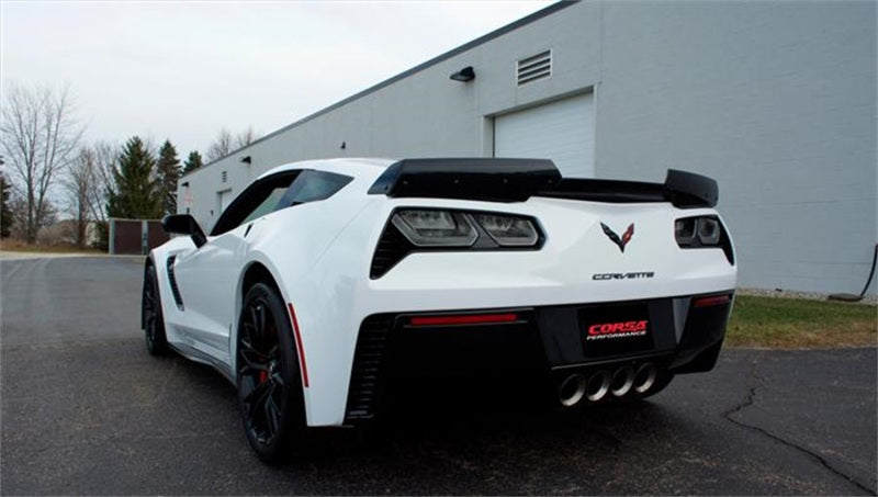 CORSA Performance Corsa 2017-2019 Corvette Z06 2.75in Axle Back Exhaust Polished Dual Rear Exit Quad 4.5in Tip (Sport)