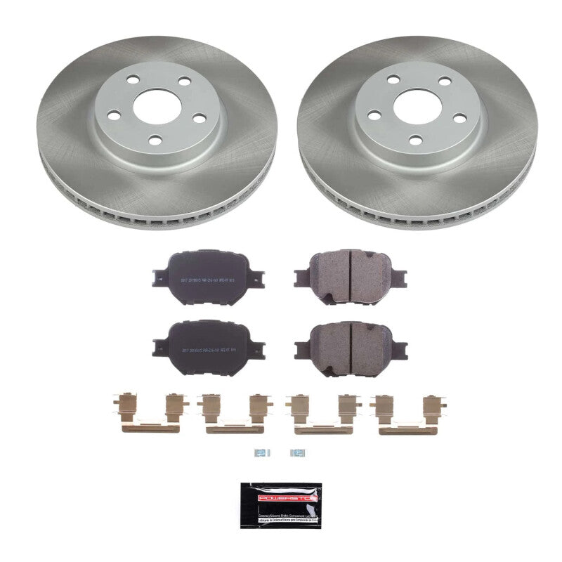 PowerStop Power Stop 00-05 Toyota Celica Front Semi-Coated Rotor Kit