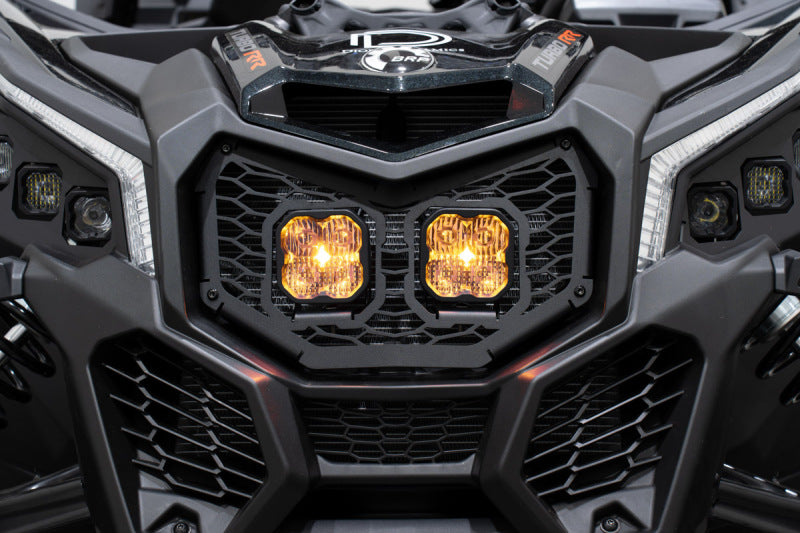 Diode Dynamics 17-24 Can-Am Maverick X3 Stage Series LED Grille Kit - Sport Yellow Combo
