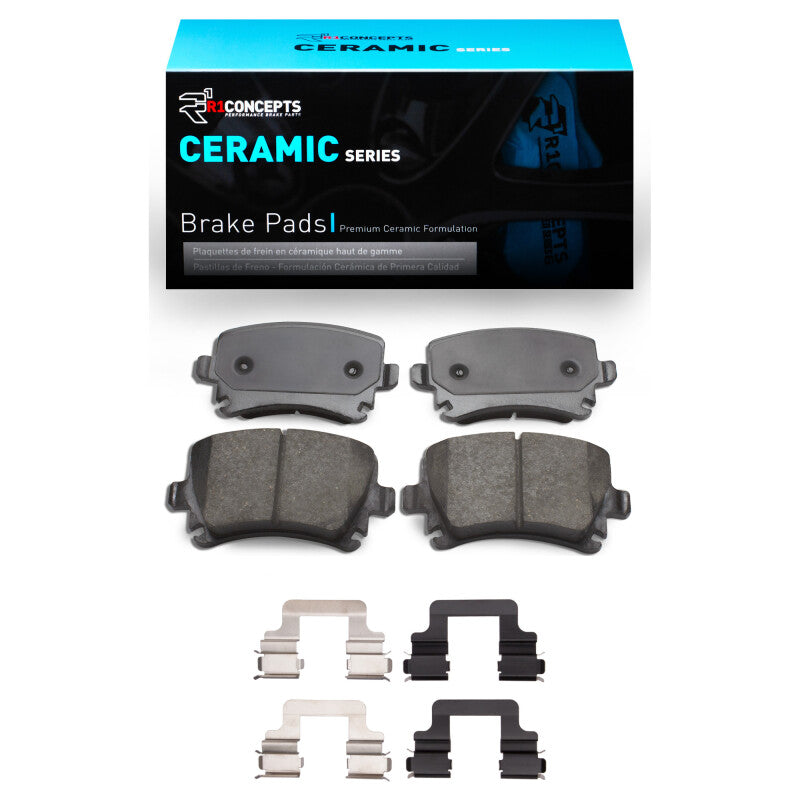R1 Concepts R1 2006-2021 Audi TT Quattro Rear R1 Ceramic Pads & Hardware Kit