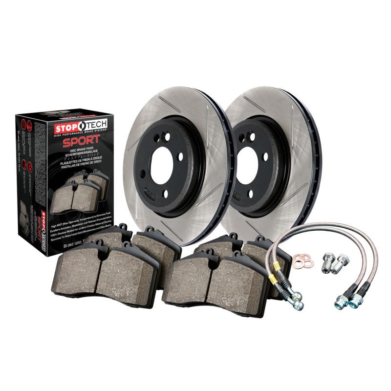 Stoptech Sport Axle Pack, Slotted, Rear