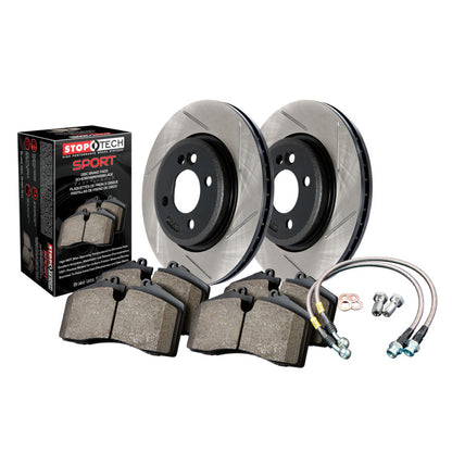 Stoptech Sport Axle Pack, Slotted, Rear