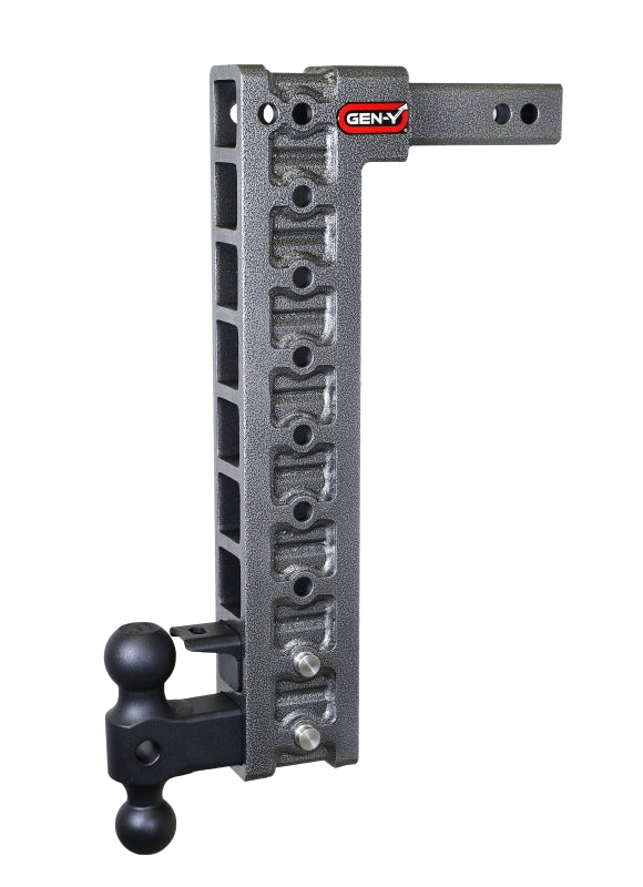 GEN-Y Hitch Gen-Y Mega Duty 2in Shank 20in Drop 10K Hitch w/Dual-Ball/Pintle Lock/Stabilizer Kit