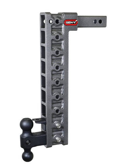 GEN-Y Hitch Gen-Y Mega Duty 2in Shank 20in Drop 10K Hitch w/Dual-Ball/Pintle Lock/Stabilizer Kit