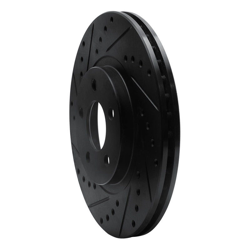 R1 Concepts R1 01-10 Chrysler PT Cruiser Front Left Drilled & Slotted Black Brake Rotor