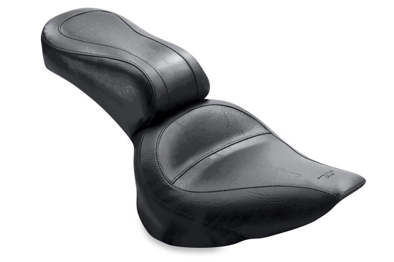 Mustang Motorcycle Mustang 84-06 Harley Standard Rear Tire Standard Touring 1PC Seat - Black